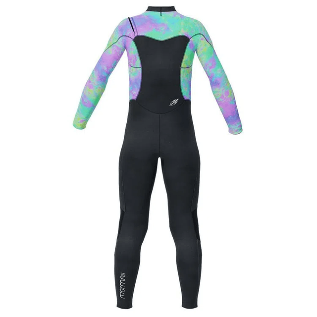 Mormaii 3/2mm Girls Chest Zip Multi Cloud