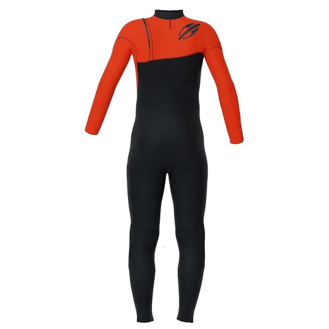 Mormaii 4/3mm Kids Chest Zip Flame Orange