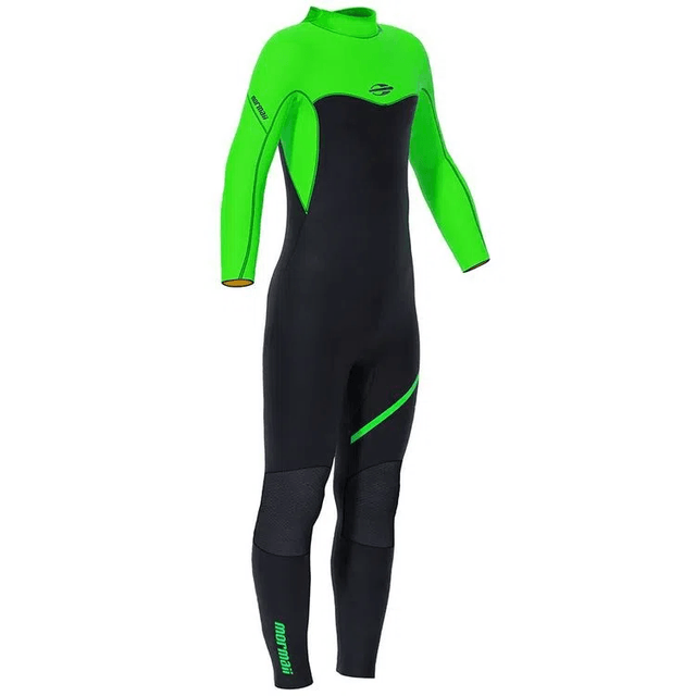 Mormaii 4/3mm Kids Back Zip Storm Green