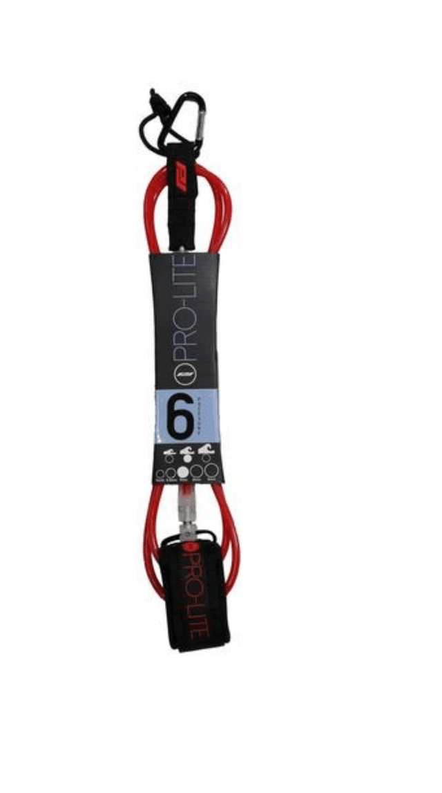 Pro Lite Leash 6ft Red 7mm cord
