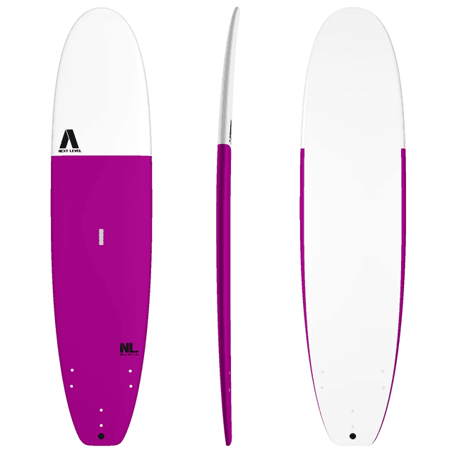 8&#039;6 NEXT LEVEL Soft Surfboard Pink